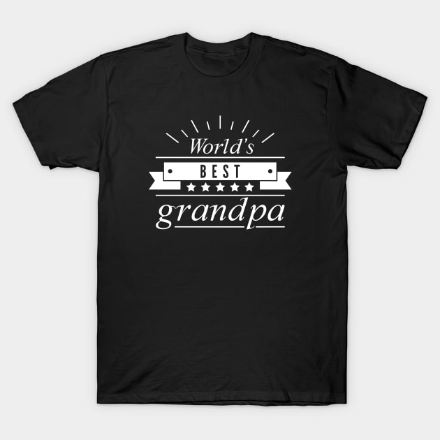 World's Best Grandpa T-Shirt by VectorPlanet